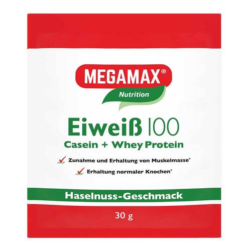Eiweiss 100 Haselnuss Megamax Pulver - 1