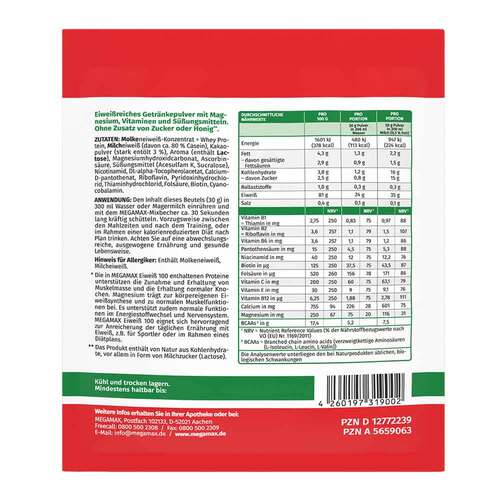 Eiweiss 100 Haselnuss Megamax Pulver - 2