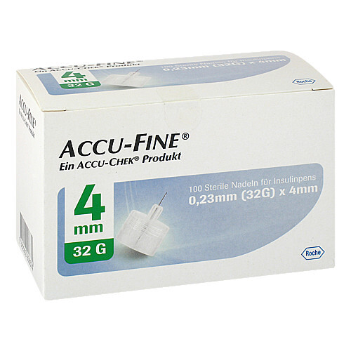 Accu Fine sterile Nadeln f&uuml;r Insulinpens 4 mm 32 G - 1
