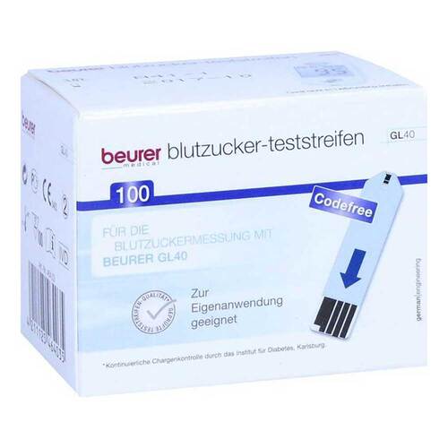 Beurer GL40 Blutzuckerteststreifen 100 St. - 1