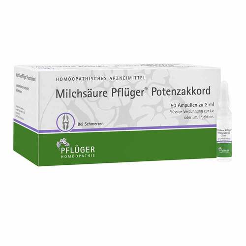 Milchs&auml;ure Pfl&uuml;ger Potenzakkord Injektionsl&ouml;sung Ampulle  - 1
