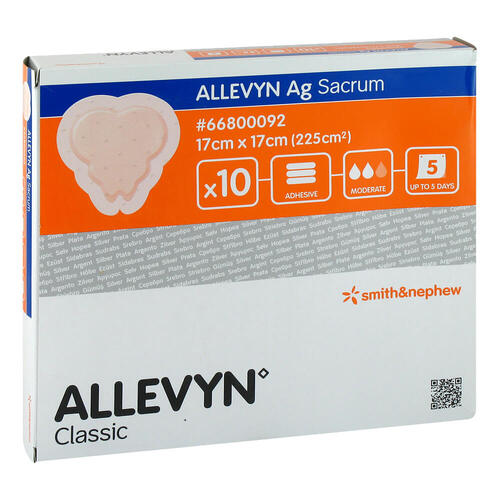 Allevyn Ag Sacrum 17x17 cm Wundverband f&uuml;rs Kreuzbein - 1