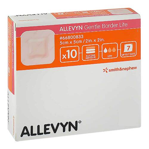 Allevyn Gentle Border Lite 5x5 cm Schaumverband  - 1