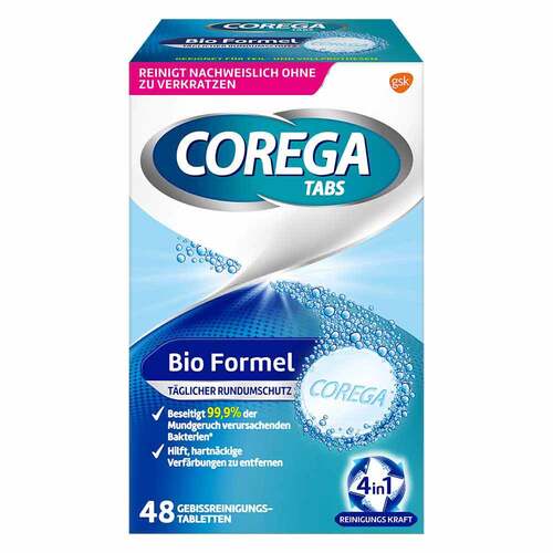 COREGA TABS Bio Formel, f&uuml;r herausnehmbaren Zahnersatz/dritte Z&auml;hne - 1