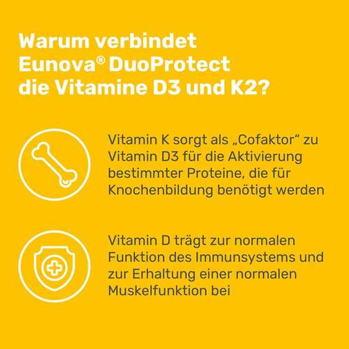 Eunova Duoprotect D3 + K2 1000 I.E. / 80 µg Kapseln - 4