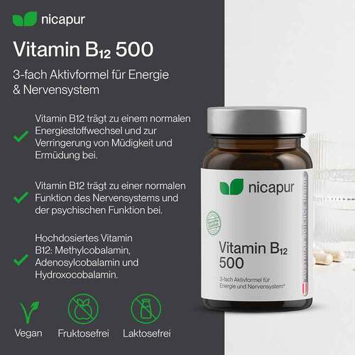 Nicapur Vitamin B12 500 Kapseln - 4