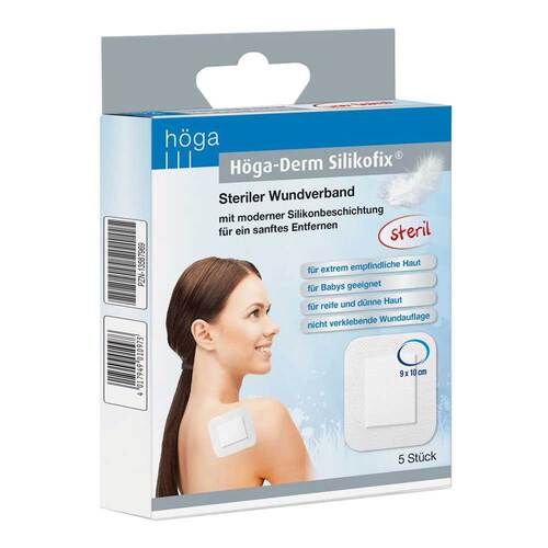 H&ouml;ga Derm Silikofix steriler Wundverband 9x10 cm - 1