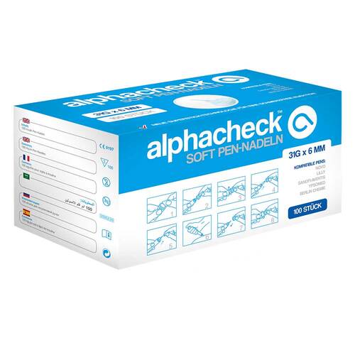 Alphacheck soft Pen-Nadeln 31 Gx6 mm - 1