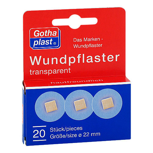Gothaplast Wundpflaster Durchm.2,2 cm transparent - 1