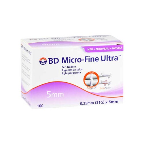 BD Micro-Fine Ultra Pen-Nadeln 0,25x5 mm 31 G - 1