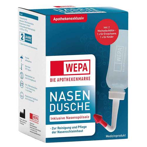 Wepa Nasensp&uuml;lkanne mit 10x2,95 g Nasensp&uuml;lsalz - 1