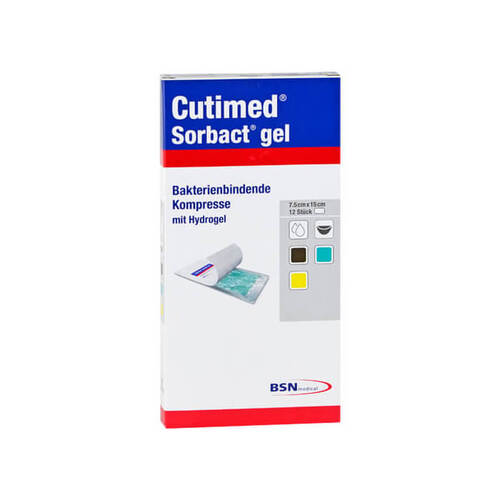 Cutimed Sorbact Gel Kompressen 7,5x15 cm - 1