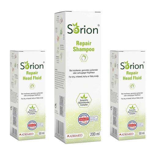 Sorion Repair Shampoo &amp; 2x Sorion Head Fluid - 1