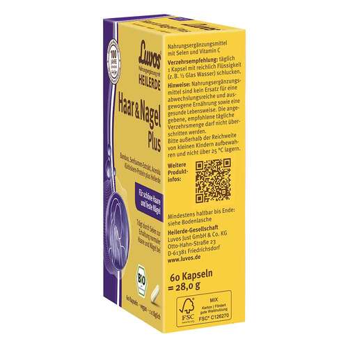 Luvos Heilerde Bio Haar &amp; Nagel Plus Kapseln - 3