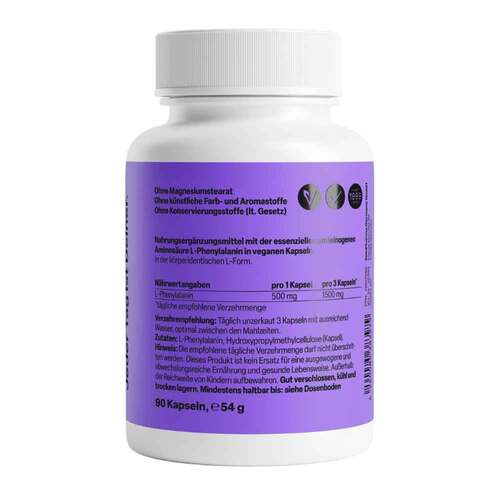 L-Phenylalanin 500 mg veg.HPMC Kapseln Zein Pharma - 2