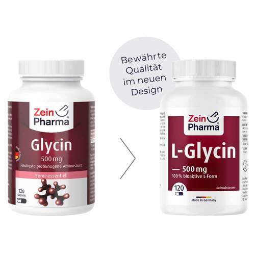 Glycin 500 mg in veg.HPMC Kapseln Zeinpharma - 4