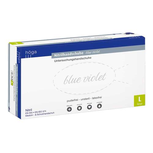 Nitril Untersuchungshandschuhe unste.puderfrei L blue violet - 1