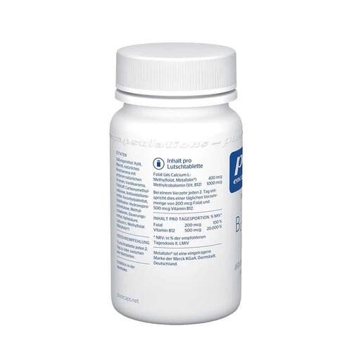 Pure Encapsulations B12 Folate melt Lutschtabletten  - 4