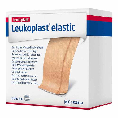 Leukoplast Elastic Pflaster 6 cmx5 m Rolle - 1
