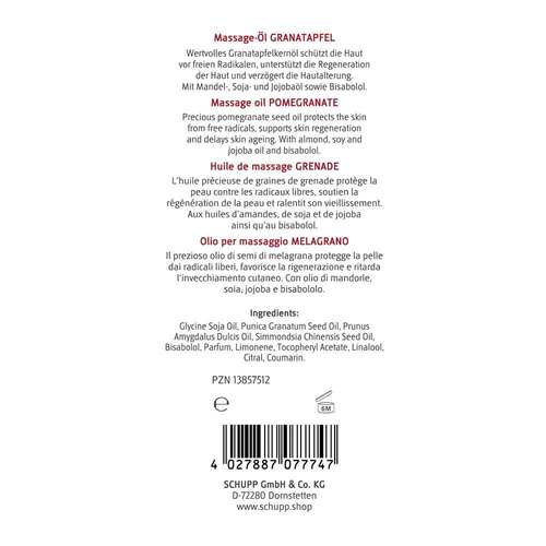 Massage &Ouml;l Granatapfel - 2