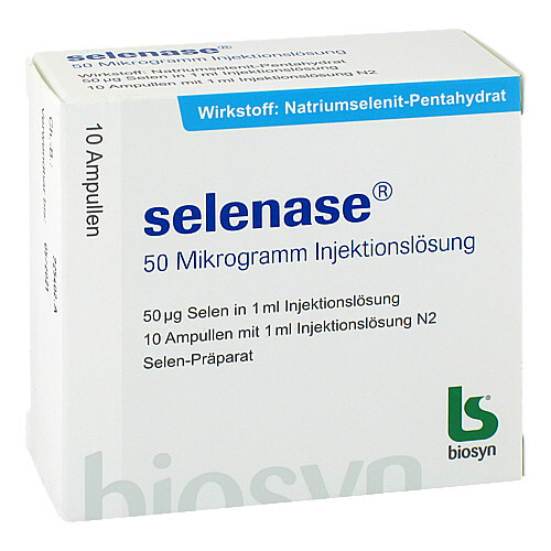 Selenase 50 Mikrogramm Injektionsl&ouml;sung - 1
