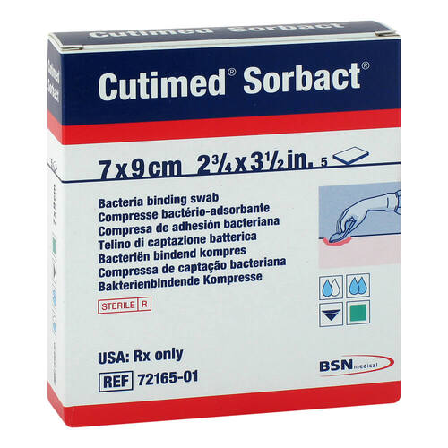 Cutimed Sorbact Kompressen 7x9 cm - 1