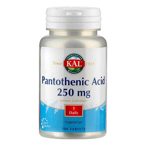 Pantothens&auml;ure Vitamin B5 250 mg Tabletten - 1