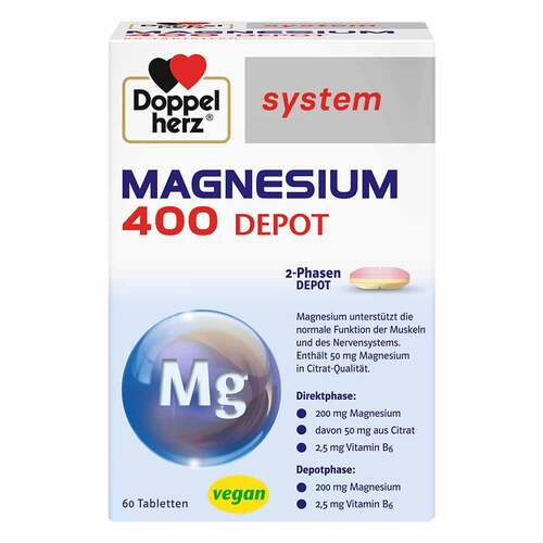 Doppelherz system Magnesium 400 Depot Tabletten - 1