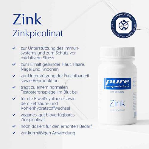 Pure Encapsulations Zink Zinkpicolinat Kapseln - 4