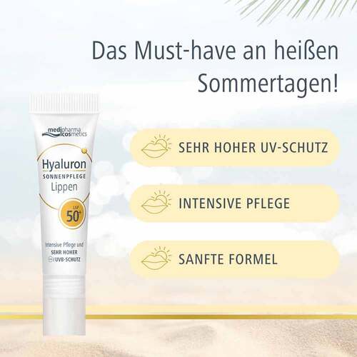 Hyaluron Sonnenpflege Lippen LSF 50+  - 4