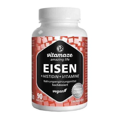 Eisen 20 mg + Histidin + Vitamine C / B9 / B12 Kapseln - 1