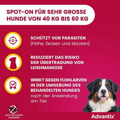 Advantix Spot-on L&ouml;sung Hund 40 - 60 kg - 4