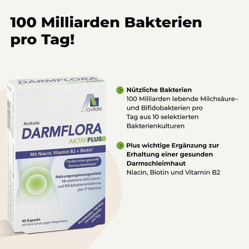 Darmflora Aktiv Plus 100 Mrd.Bakterien + 7 Vitamine - 2