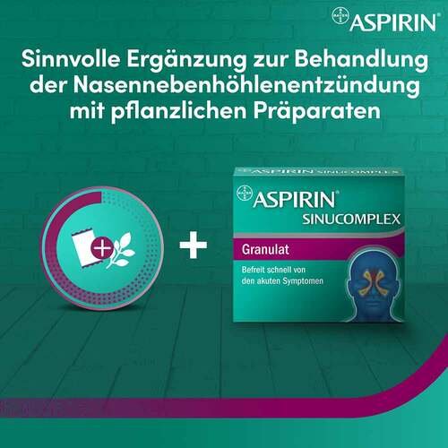 Aspirin SinuComplex 500 mg/30 mg Granulat Suspension - Herstellung Beutel  - 6