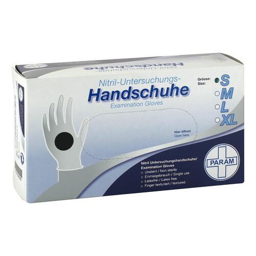 Handschuhe Einmal Nitril S schwarz - 1