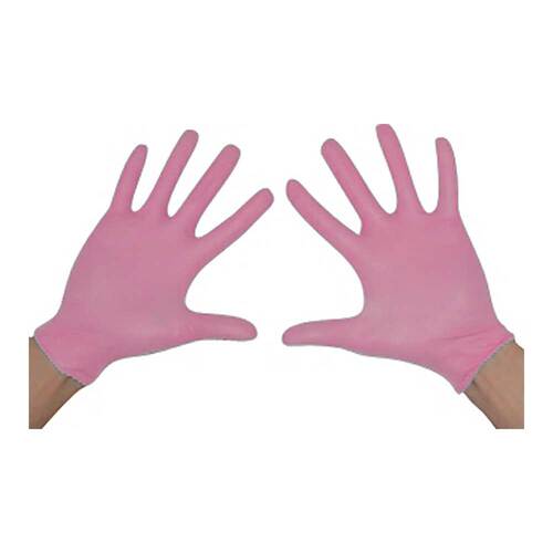 Handschuhe Einmal Nitril S rosa pink - 1