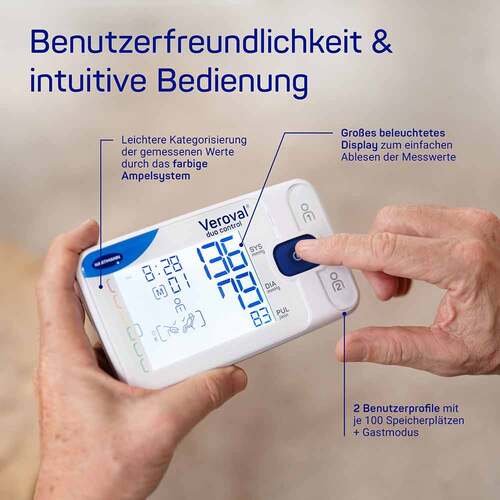 Veroval® duo control Oberarm-Blutdruckmessger&auml;t Medium - 7