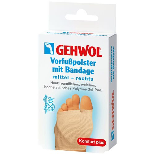 Gehwol Vorfu&szlig;polster mit Bandage rechts mittel - 1
