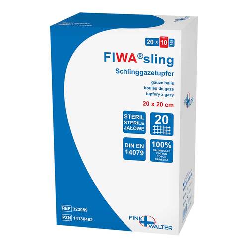 Schlinggazetupfer 20x20 cm steril pflaum.FIWAsling - 1