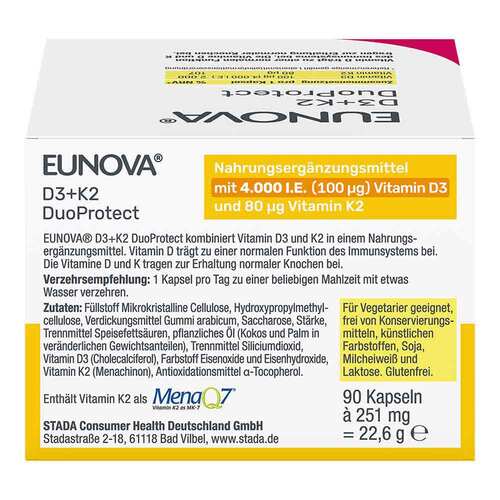 Eunova Duoprotect D3 + K2 4000 I.E. / 80 µg Kapseln - 2