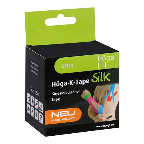 H&ouml;ga-K-Tape Silk 5 cmx5 m green kinesiolog.Tape - 1