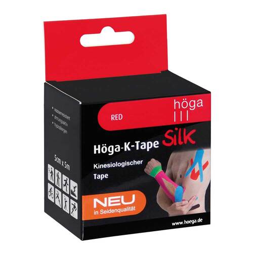 H&ouml;ga-K-Tape Silk 5 cmx5 m red kinesiolog.Tape - 1