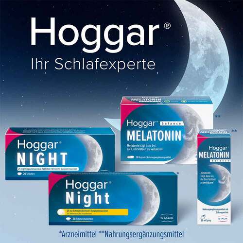 Hoggar® Night 25 mg Doxylamin Schlaf-Schmelztabletten - 7
