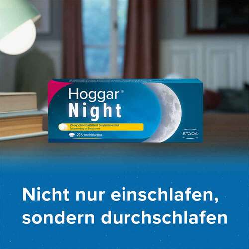 Hoggar® Night 25 mg Doxylamin Schlaf-Schmelztabletten - 6