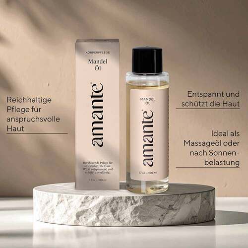 Mandel&ouml;l 100% rein Hautpflege&ouml;l Amante - 3