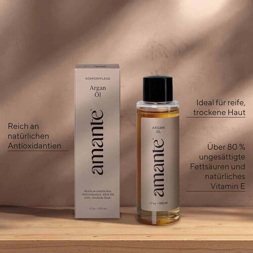 Argan&ouml;l 100% rein Hautpflege&ouml;l Amante - 3