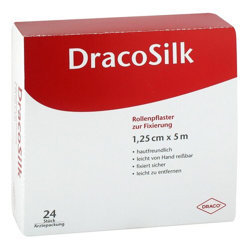Dracosilk Rollenpflaster 1,25 cmx5 m ohne Schutzring - 1