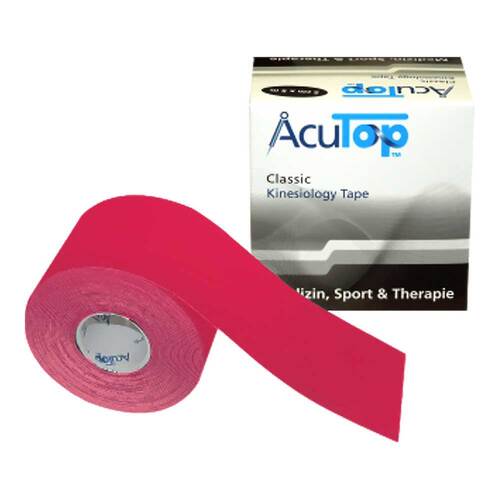Acutop Kinesiologie Tape Classic 5 cmx5 m rot - 1
