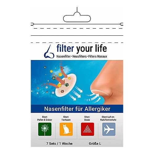 Filter Your Life Nasenfilter f&uuml;r Allergiker Gr&ouml;&szlig;e L - 1