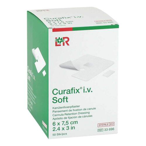 Curafix i.v. Soft Kan&uuml;lenfixierpflaster 6x7,5 cm - 1